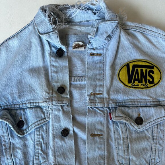 Vintage Light Wash Vans Jean Jacket - Picture 3 of 3